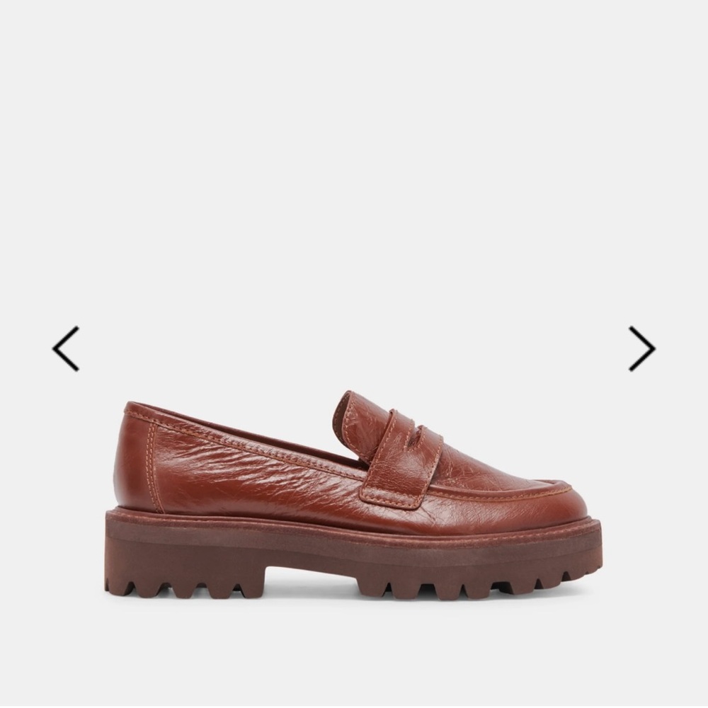 Brown Penny Loafer Chunky Sole